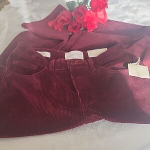 Universal Thread High Rise Bootcut Womens Size 0 Burgandy Pants